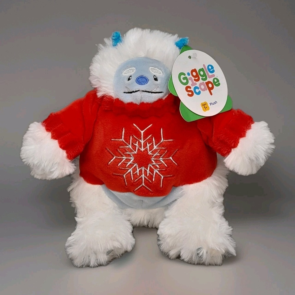 Giggle Scape Holiday Yeti Abominable Snowman 7" Plush Red Sweater NWT Target